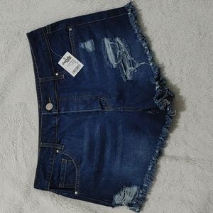 Refuge Jean Shorts Hi-Rise Shorts Size 4 NWT